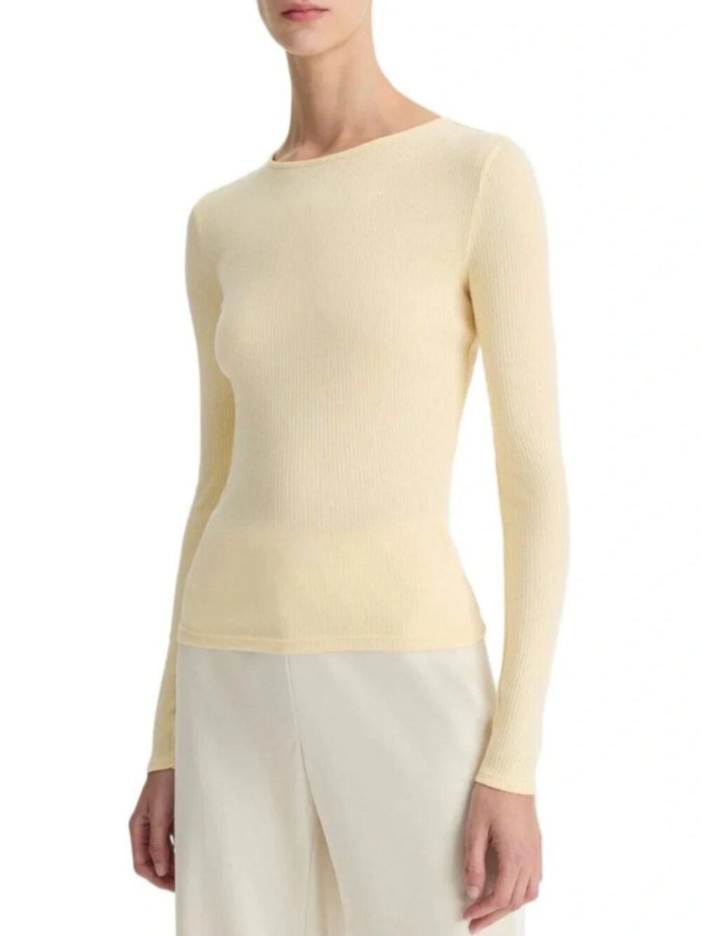 Vince Rib Crew - soft yellow S/P